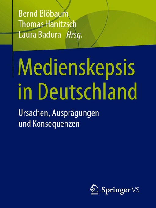 Title details for Medienskepsis in Deutschland by Bernd Blöbaum - Available